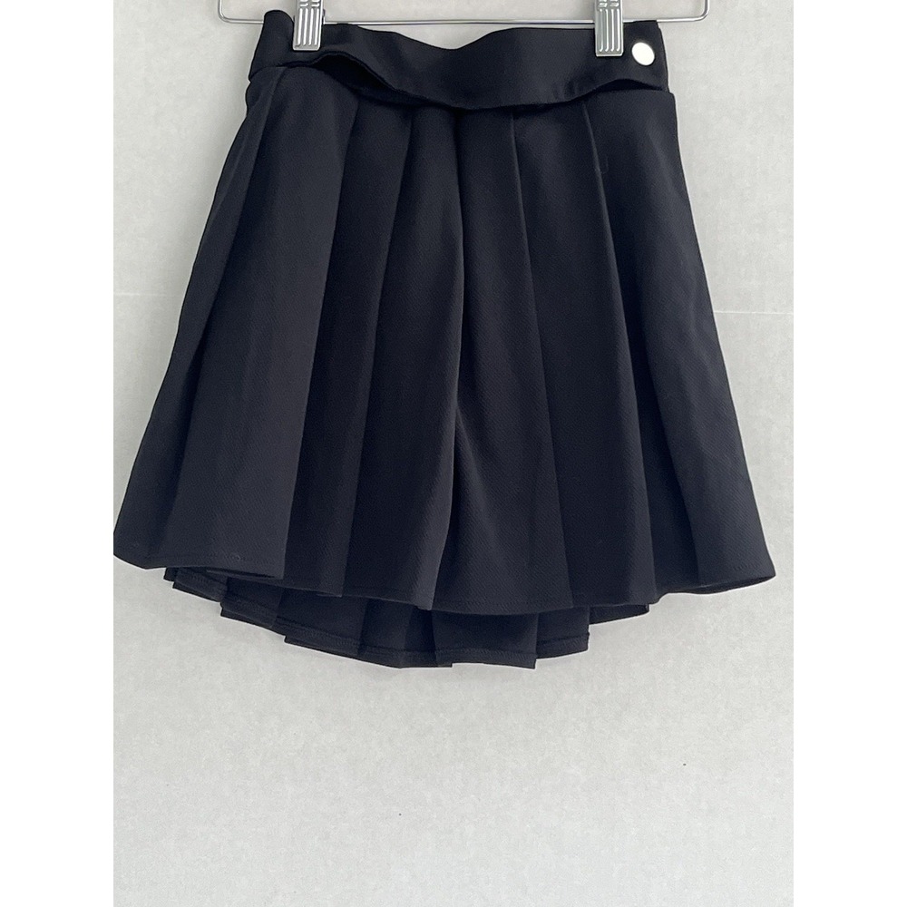 Ciro Lucia Tennis Skirt Womens Size XS Black Pleated - Picture 2 of 11